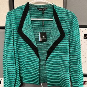 Ming Wang lightweight jacket, or blazer striped